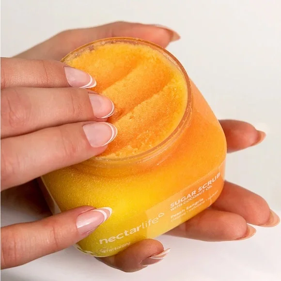 Nectar Life Peach Sangria Sugar Scrub - Picture 3 of 3